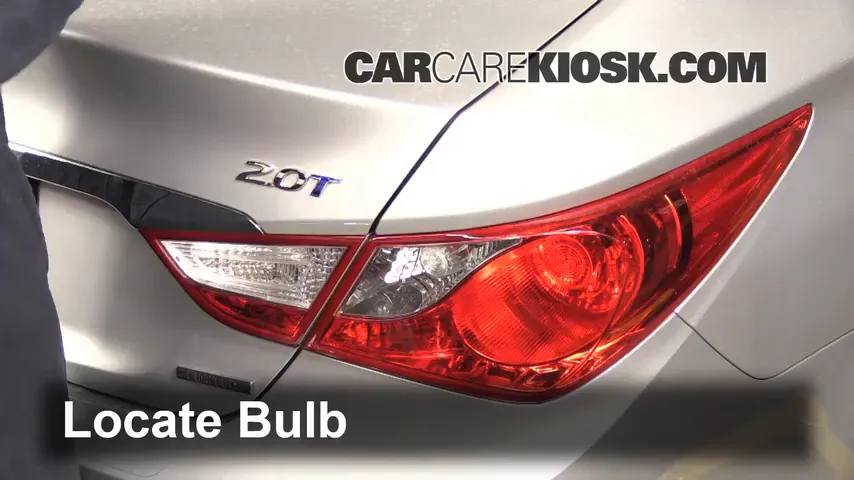 2013 Hyundai Sonata Limited 2.0L 4 Cyl. Turbo Lights Turn Signal - Rear (replace bulb)
